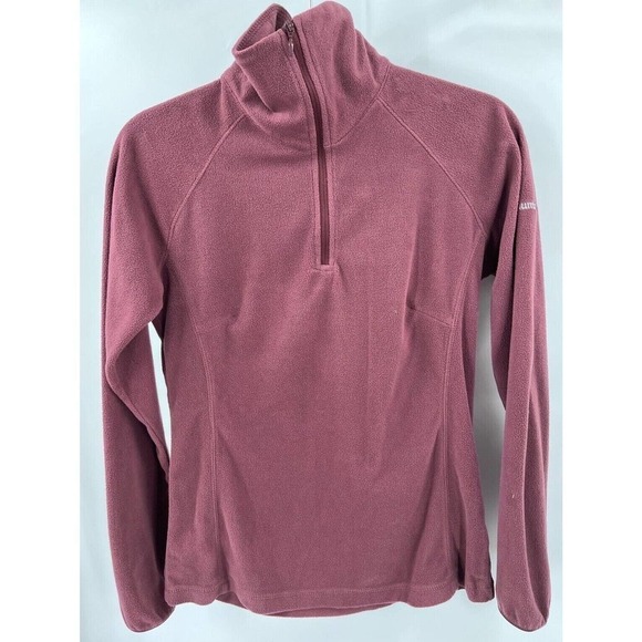 Columbia Women's Size S Small Burgundy XL6624 1/2 Zip Arctic Air Fleece - Picture 1 of 4
